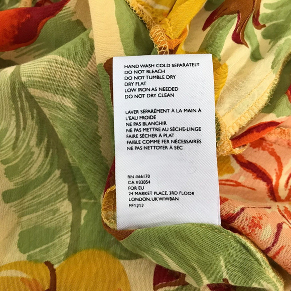 Faithfull the Brand Rios Floral Midi Dress Women's Size L US 8 Multicolor Rayon - Picture 11 of 12